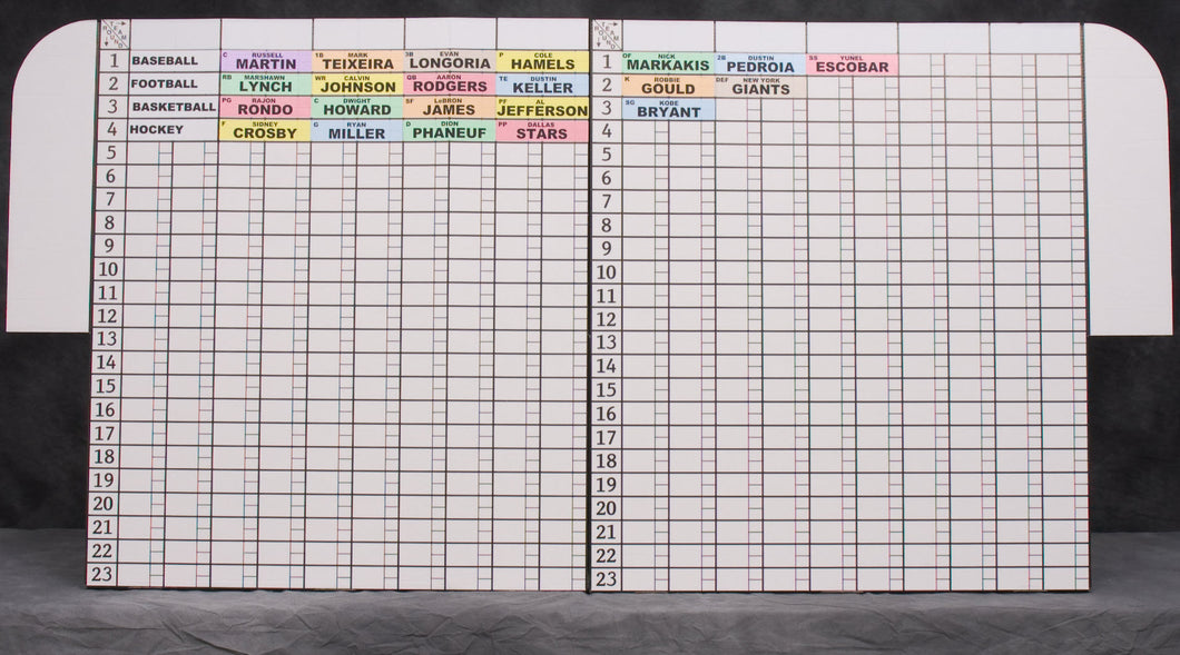 ThriveFantasy & FJ Fantasy Sports: Draft Boards + Labels