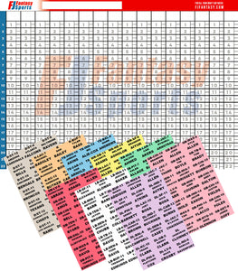 Fantasy Football: Poster Draft Boards + Player Labels